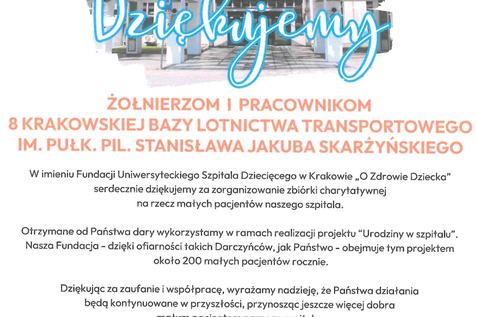 PODZIĘKOWANIA OD FUNDACJI